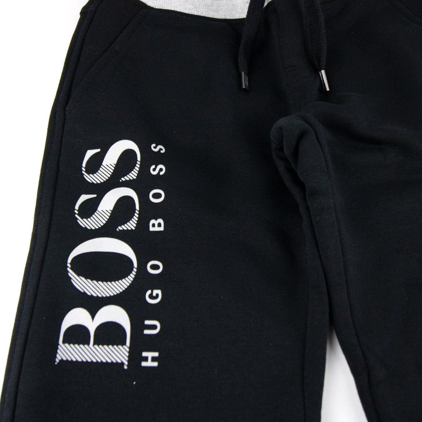 Hugo Boss Fleece Bottoms Leg Sign Black/grey
