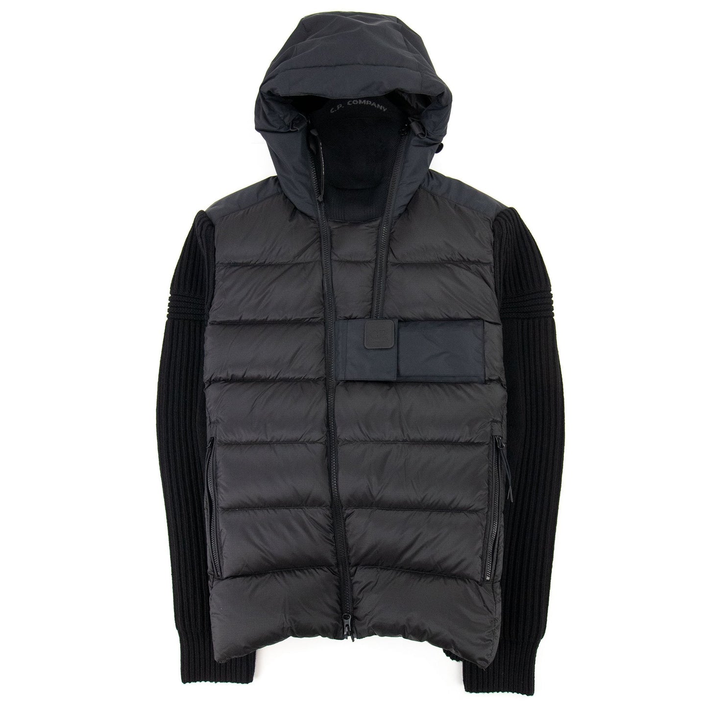 Cp Company Metropolis Series Lambswool/nyl Jacket Black 999