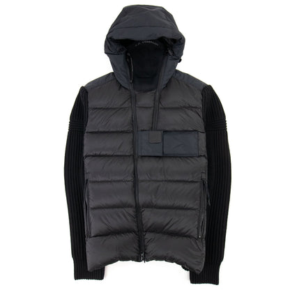 Cp Company Metropolis Series Lambswool/nyl Jacket Black 999