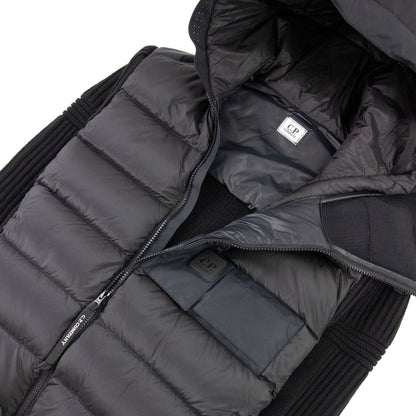 Cp Company Metropolis Series Lambswool/nyl Jacket Black 999