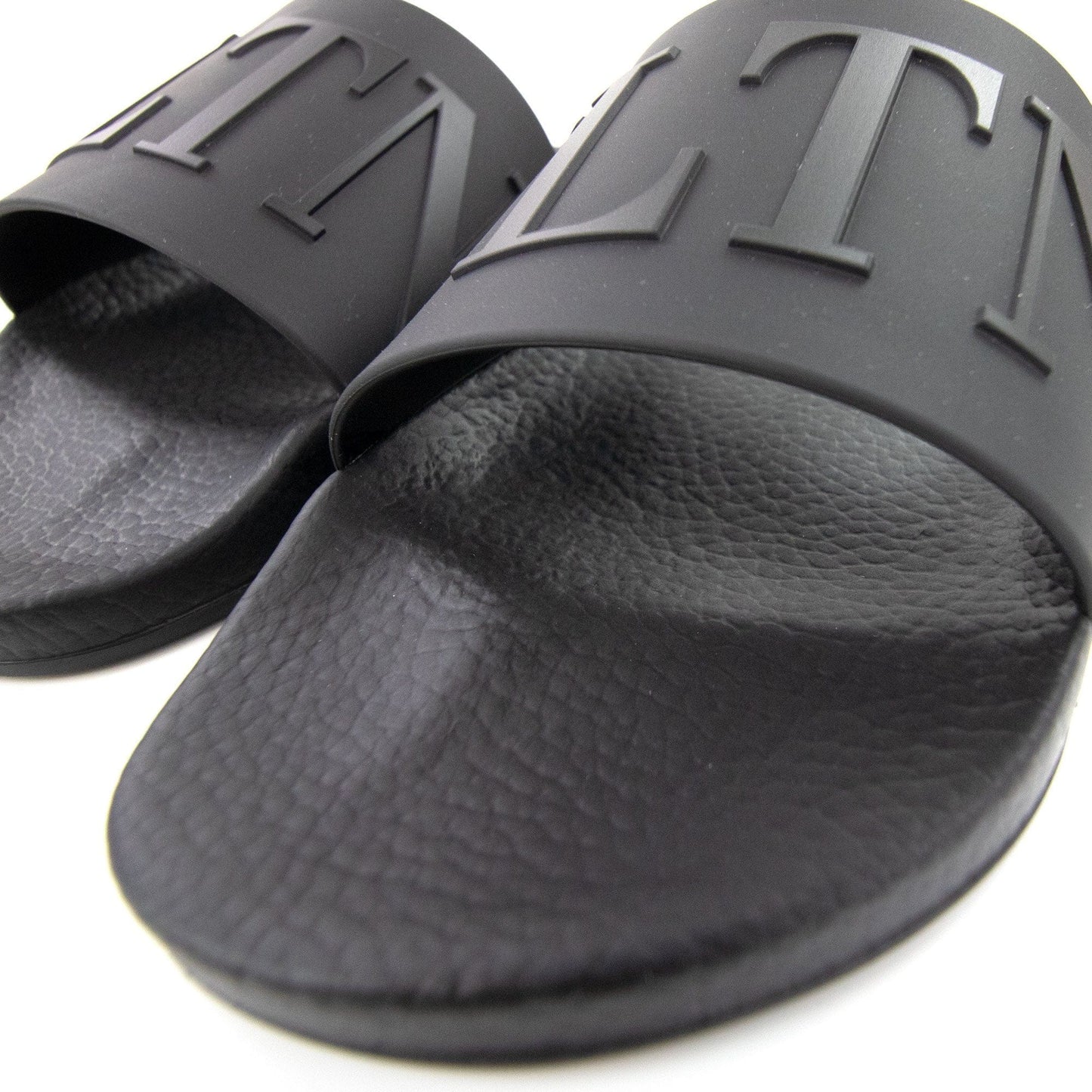 Valentino Vltn Slides Black/black