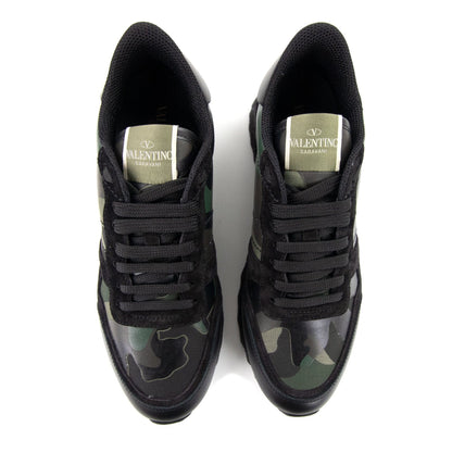 Valentino Rockrunner Camouflage Sneaker Black/green