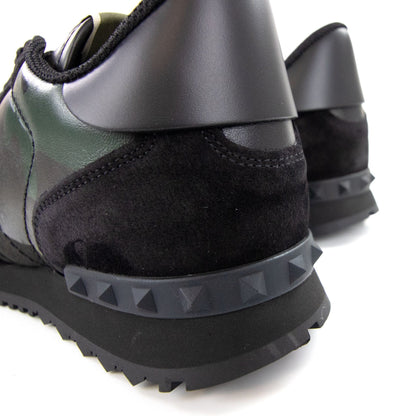 Valentino Rockrunner Camouflage Sneaker Black/green