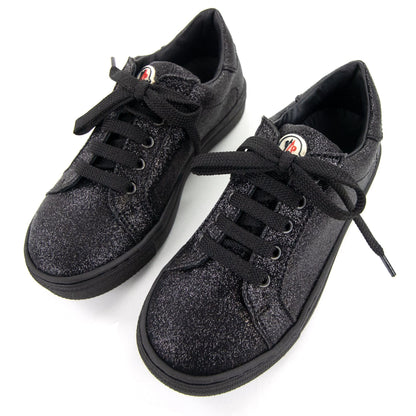 Moncler Junior Effie Scarpe Low Trainer Black 999