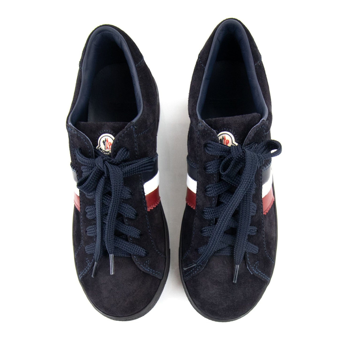 Moncler Junior Monaco Stripe Low Trainers Navy 778