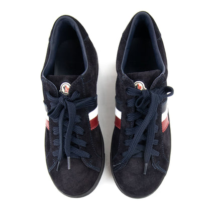Moncler Junior Monaco Stripe Low Trainers Navy 778