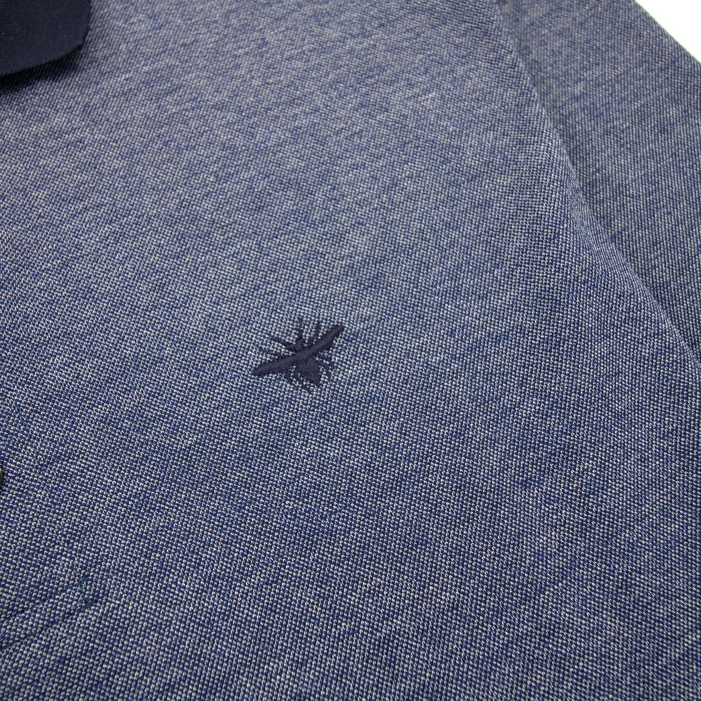 Christian Dior Bee Embroidery L/s Polo Marl Marl Blue