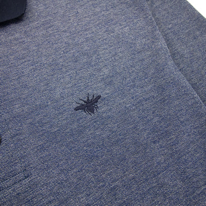 Christian Dior Bee Embroidery L/s Polo Marl Marl Blue