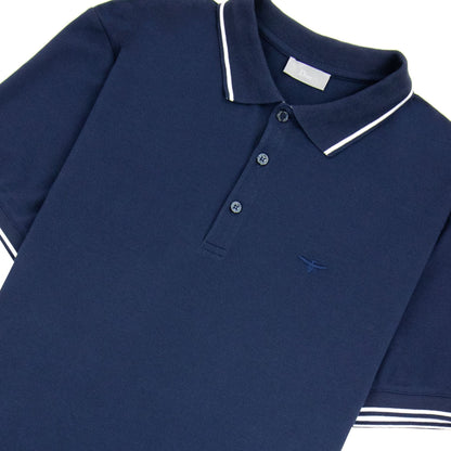 Christian Dior Bee Embroidery Polo S/s Navy