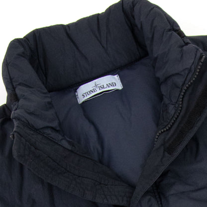 Stone Island G0123 Garment Dyed Crinkle Reps Ny Down-tc Navy Blue V0020