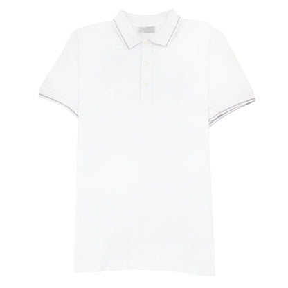 Christian Dior Bee Embroidery Polo S/s White