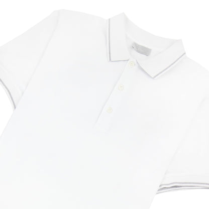 Christian Dior Bee Embroidery Polo S/s White