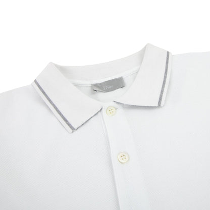 Christian Dior Bee Embroidery Polo S/s White