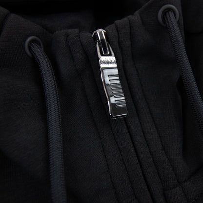 Hugo Boss Saggy 1 Logo Zip Up Sweatshirt Black 001