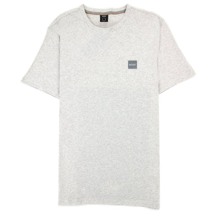 Hugo Boss Tales 1 Patch Logo T Shirt Marl Grey
