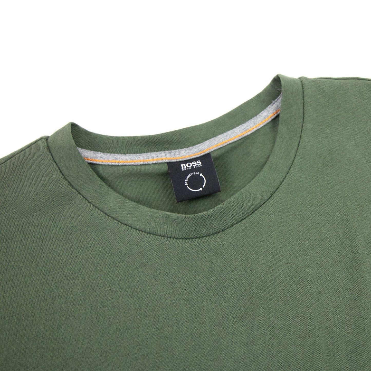 Hugo Boss Tales 1 Patch Logo T Shirt Green