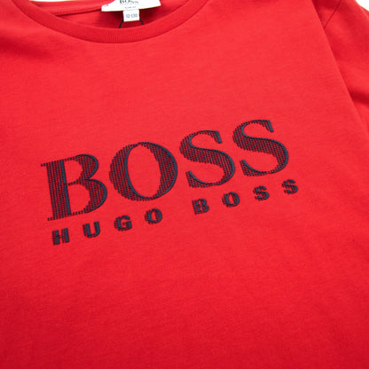 Hugo Boss Kids J25986 Classic Logo T Shirt Red