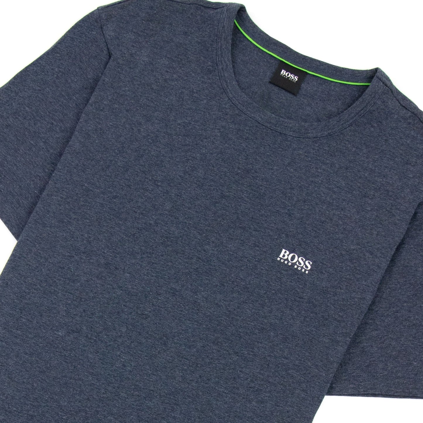 Hugo Boss Regular-fit T-shirt With Contrast Logo Dark Blue 415