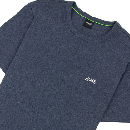 Hugo Boss Regular-fit T-shirt With Contrast Logo Dark Blue 415