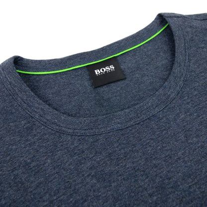 Hugo Boss Regular-fit T-shirt With Contrast Logo Dark Blue 415
