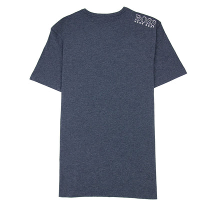 Hugo Boss Regular-fit T-shirt With Contrast Logo Dark Blue 415