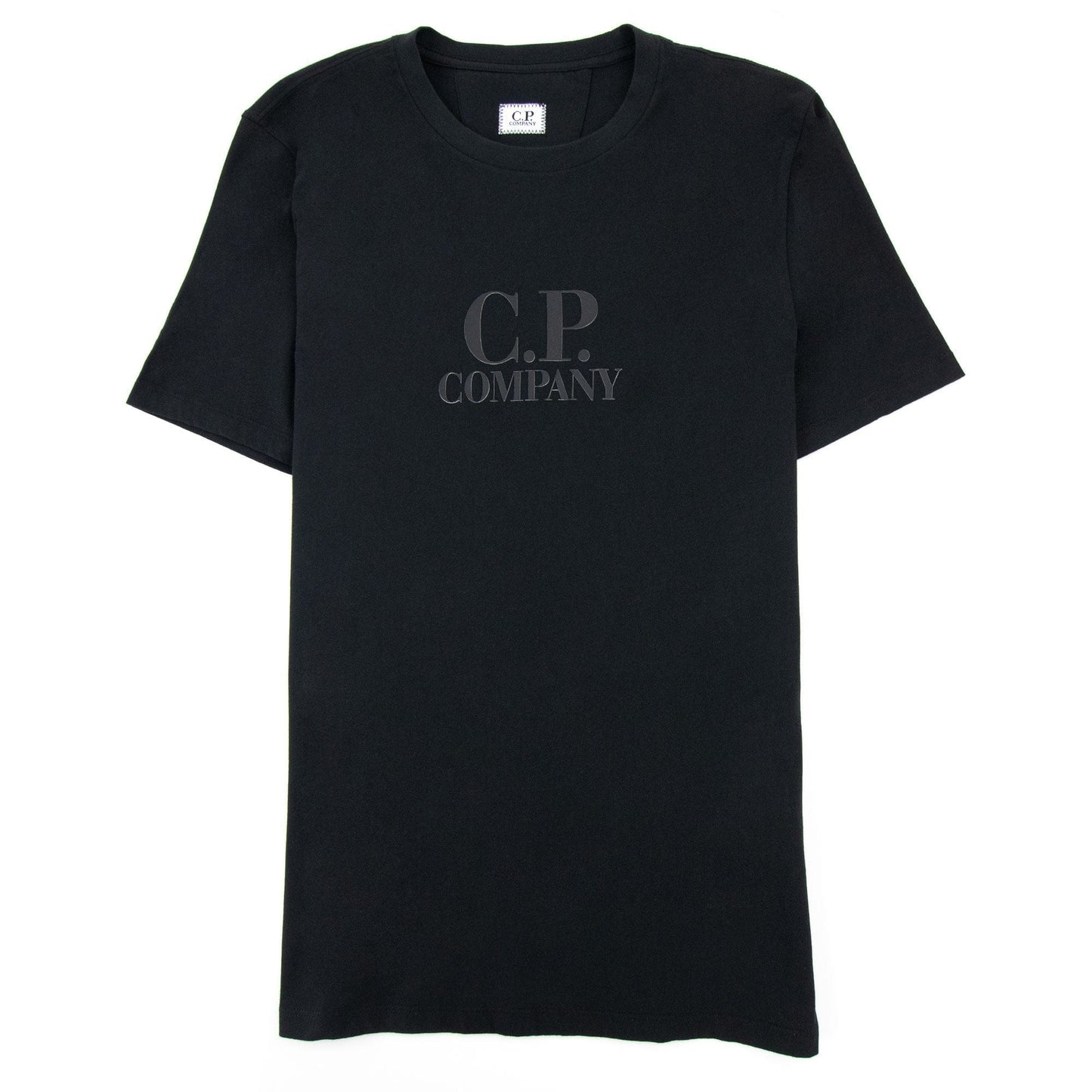 Cp Company 30/1 Jersey Classic Logo T-shirt Black 999