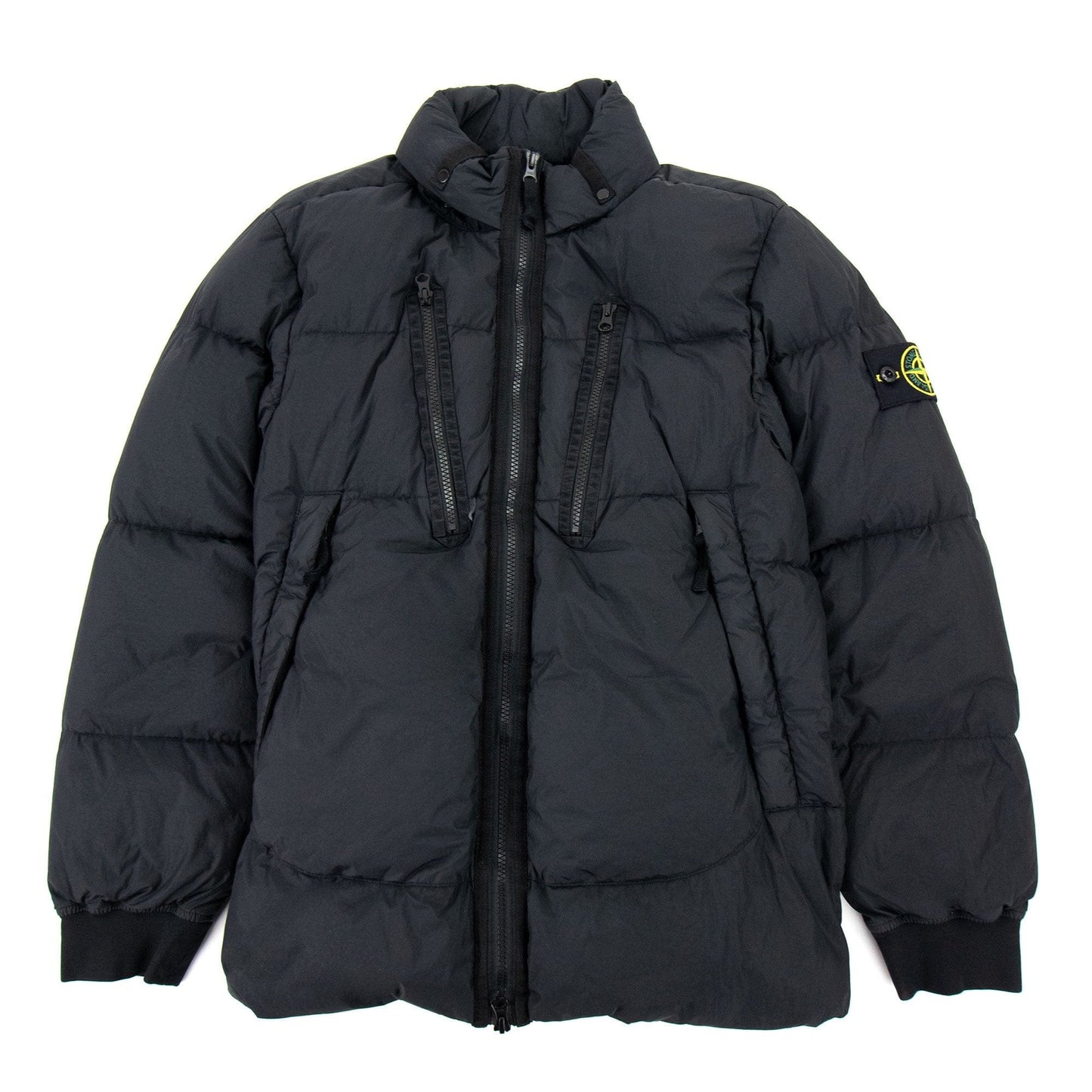 Stone Island 40223 Garment Dyed Crinkle Reps Ny Down Jacket Black V0029