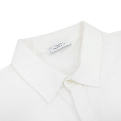 Versace Collection Rubber Logo Medusa Polo White