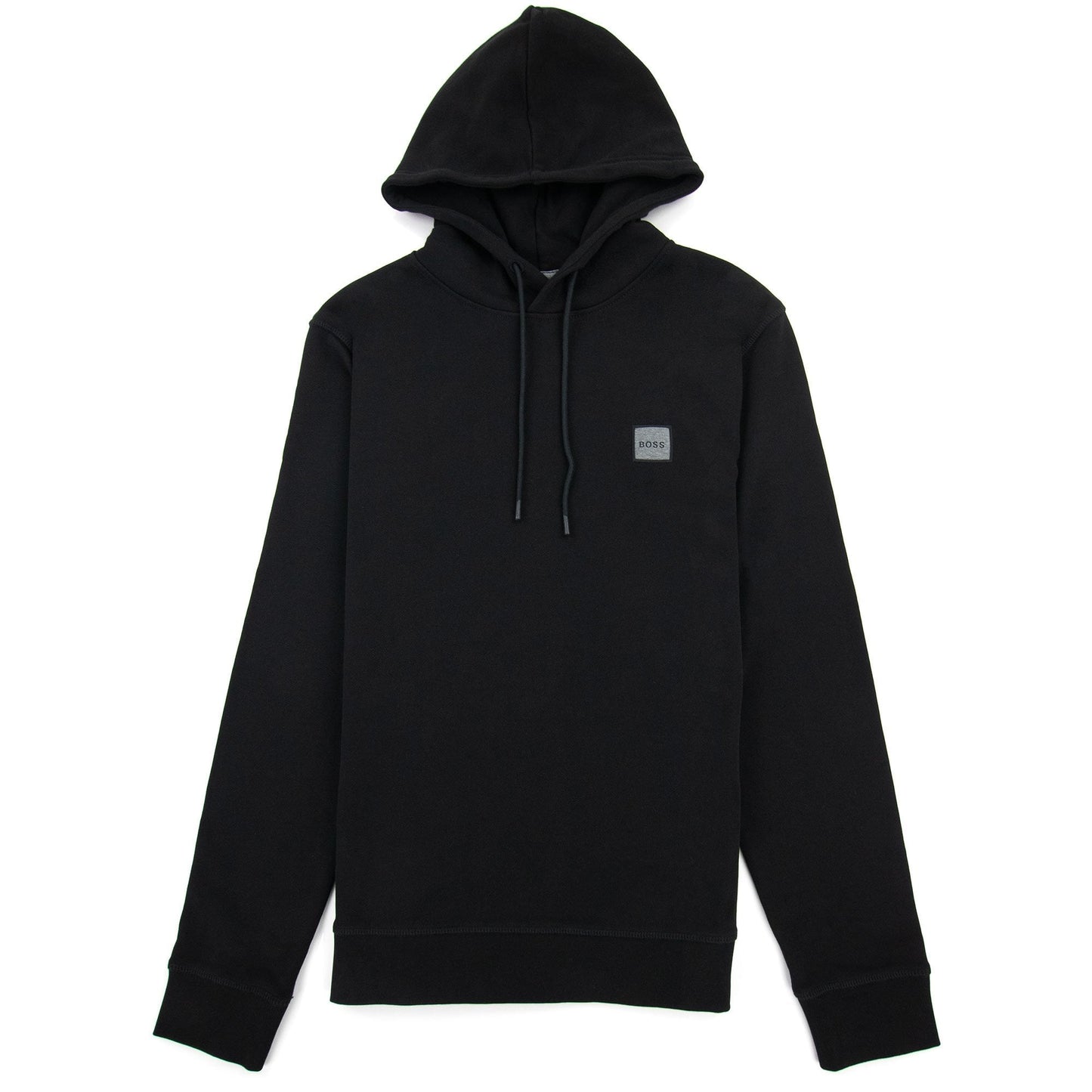 Hugo Boss Wetalk 1 Patch Logo Hoodied Sweatshirt Black 001