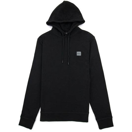 Hugo Boss Wetalk 1 Patch Logo Hoodied Sweatshirt Black 001