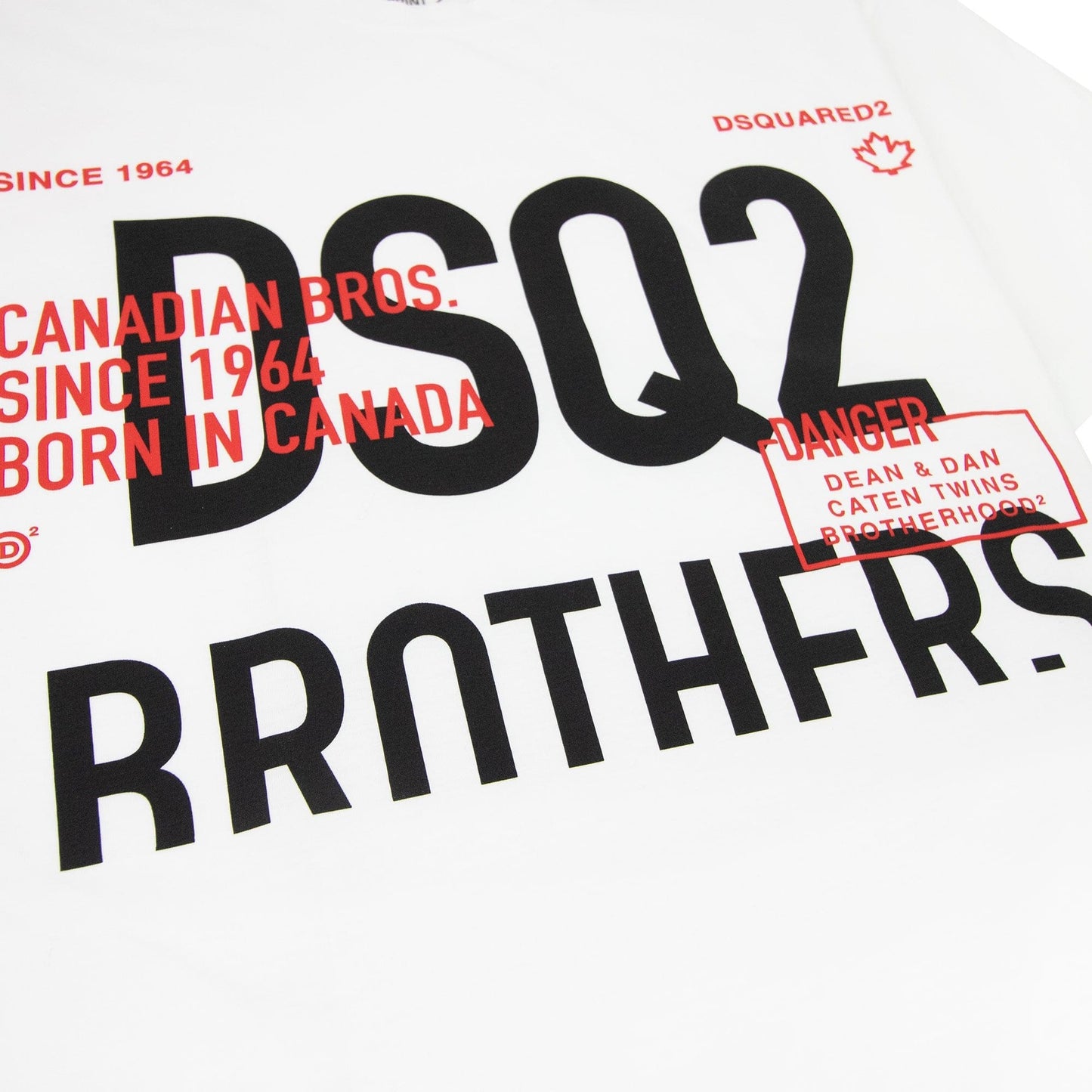 Dsquared2 Dsq2 Bro Cool T Shirt White 100