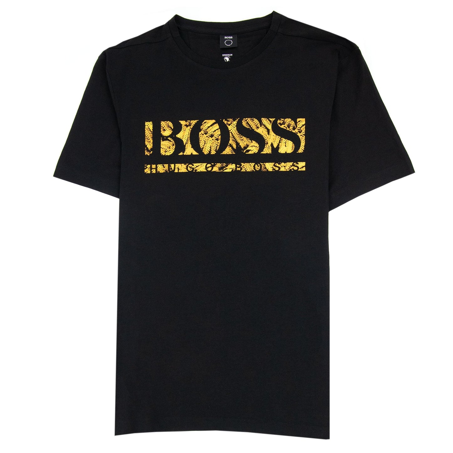 Hugo Boss Tee 1 Logo T Shirt Black 001