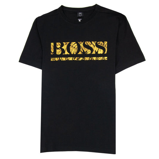 Hugo Boss Tee 1 Logo T Shirt Black 001