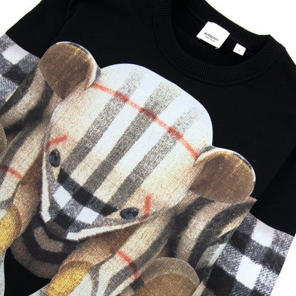 Burberry Thomas Bear Print Cotton Sweatshirt Black