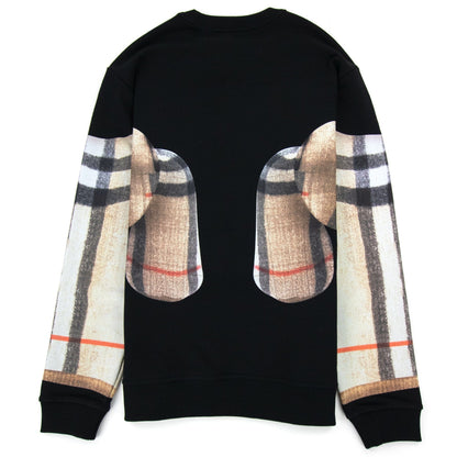 Burberry Thomas Bear Print Cotton Sweatshirt Black