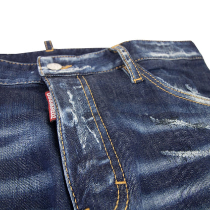 Dsquared2 Dark Ripped Bleach Wash Cool Guy Jeans Denim 470