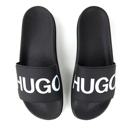 Hugo Boss Contrast Logo Sliders Black 002
