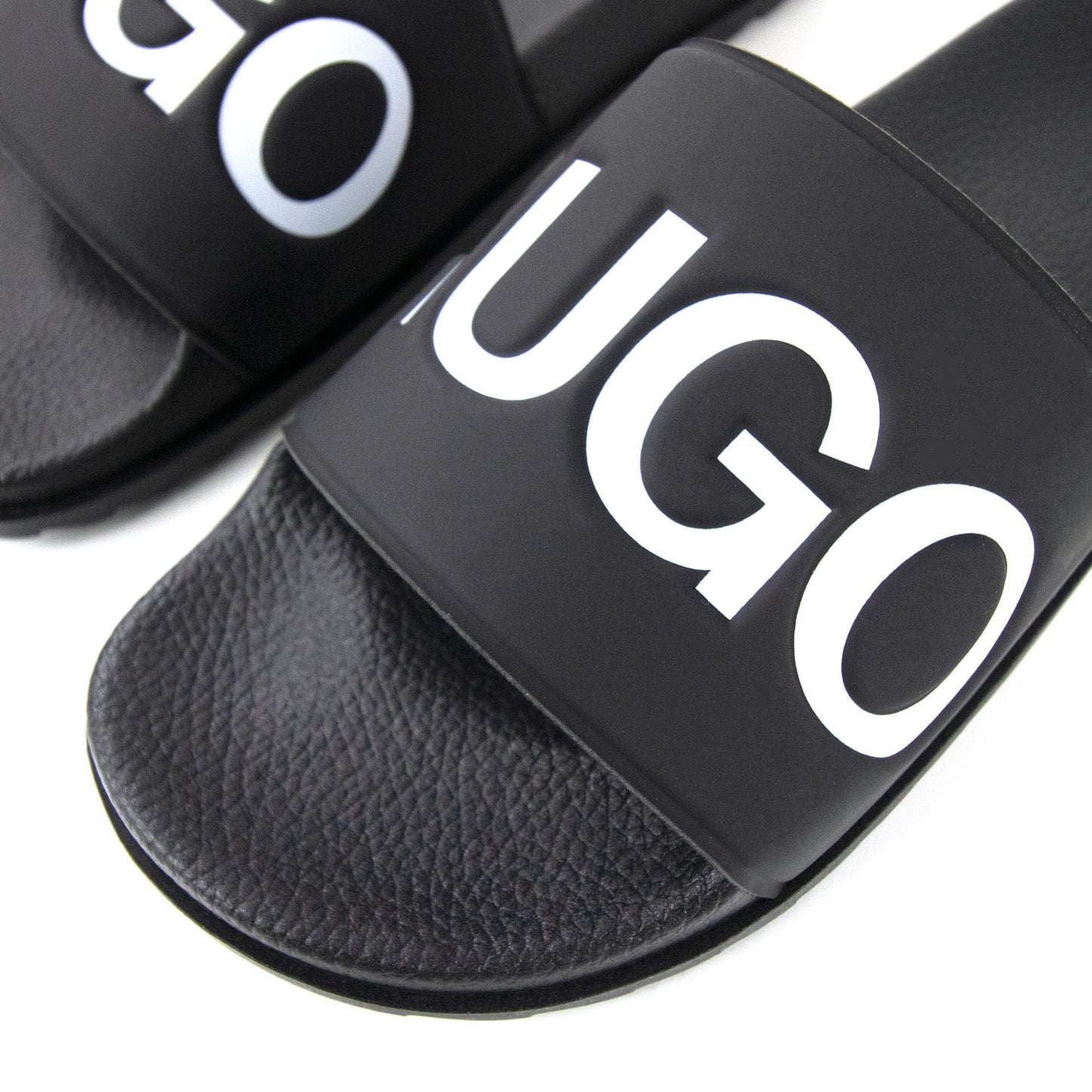 Hugo Boss Contrast Logo Sliders Black 002