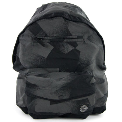 Stone Island Junior 90364 S.I. Dazzle Reflective Camouflage On Worsted Black V0029