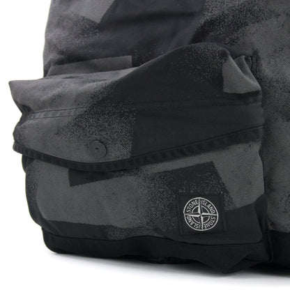 Stone Island Junior 90364 S.I. Dazzle Reflective Camouflage On Worsted Black V0029