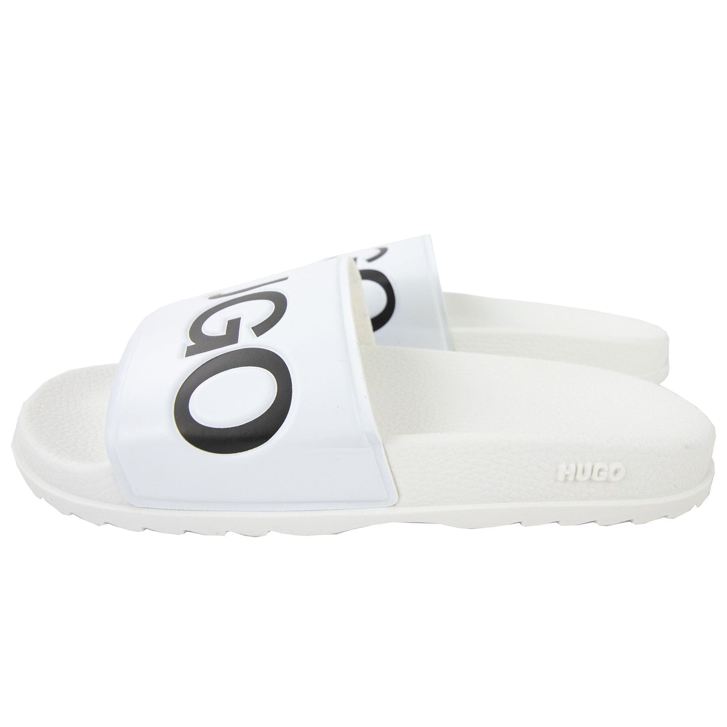 Hugo Boss Contrast Logo Sliders White 001