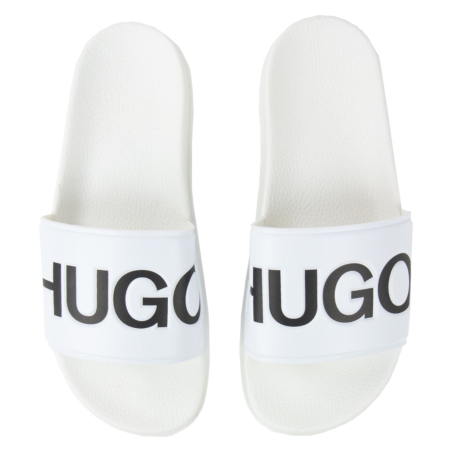 Hugo Boss Contrast Logo Sliders White 001