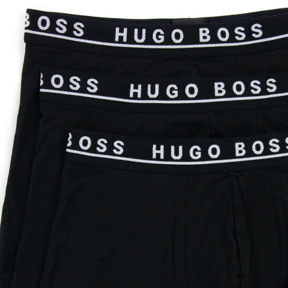 Hugo Boss Three Pack Of Stretch Cotton Boxer Black 001