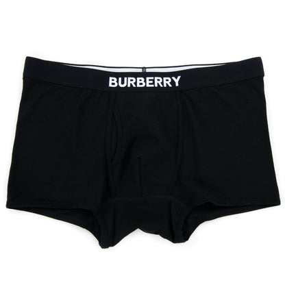 Burberry Logo Detail Stretch Cotton Boxer Shorts Black