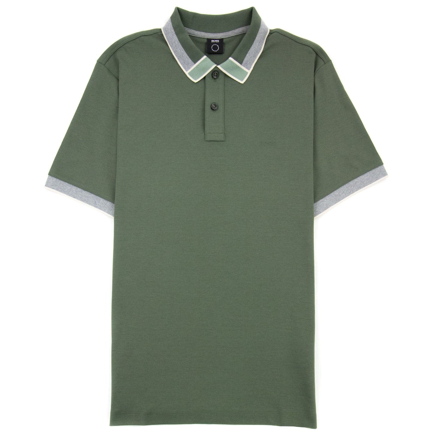 Hugo Boss Parlay 139 Colour Blocked Collar Khaki