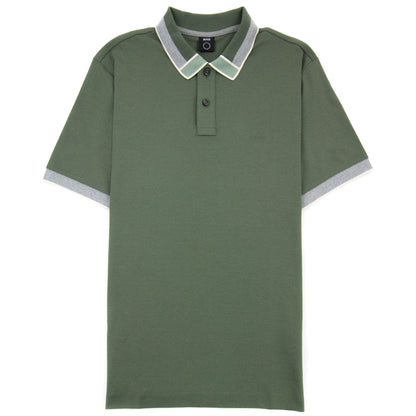 Hugo Boss Parlay 139 Colour Blocked Collar Khaki