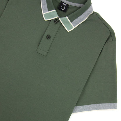 Hugo Boss Parlay 139 Colour Blocked Collar Khaki