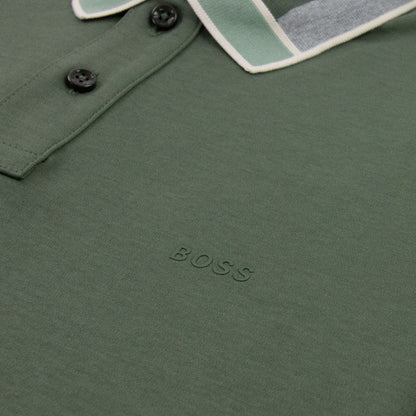 Hugo Boss Parlay 139 Colour Blocked Collar Khaki