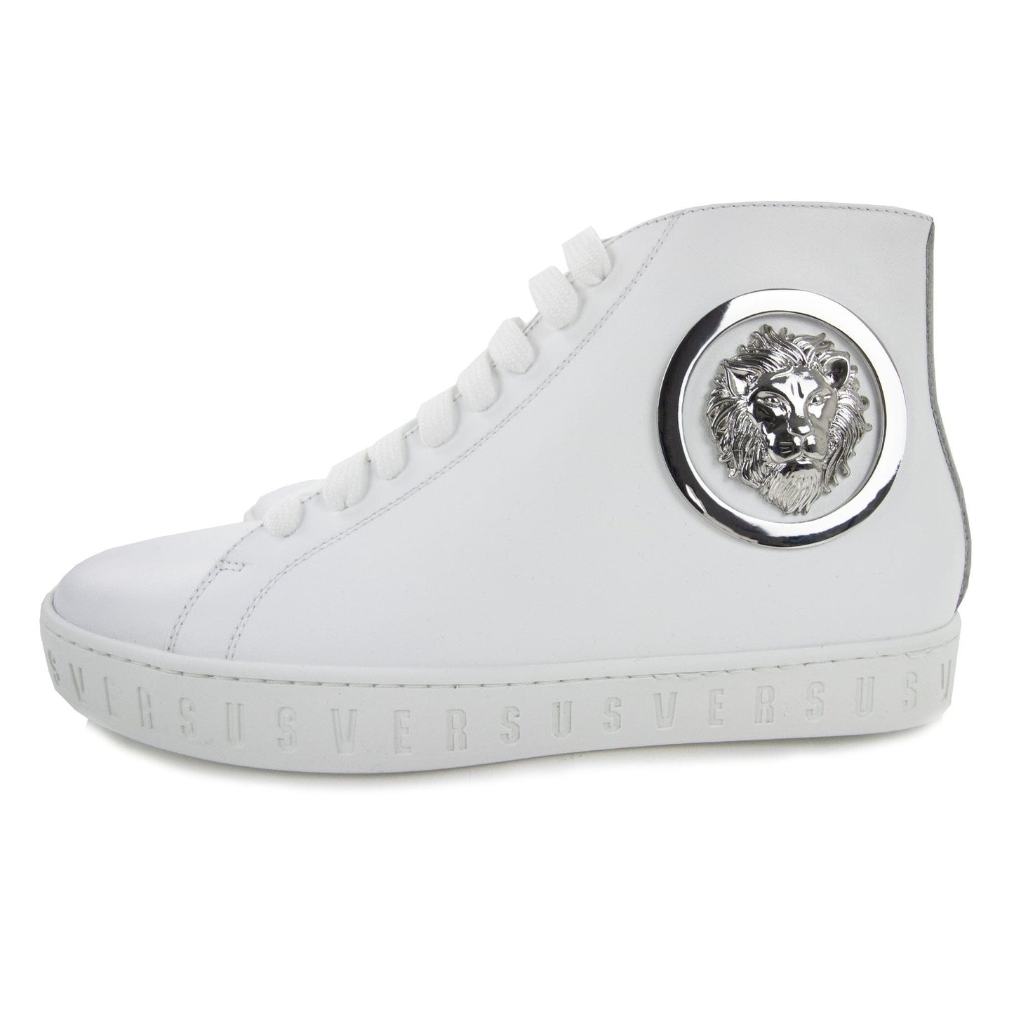 Versace Versus Lion Head High Top Sneaker White