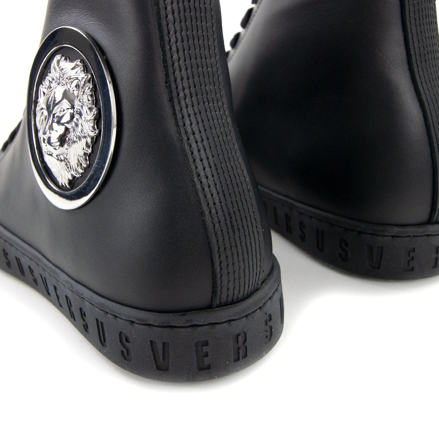 Versace Versus Lion Head High Top Sneaker Black